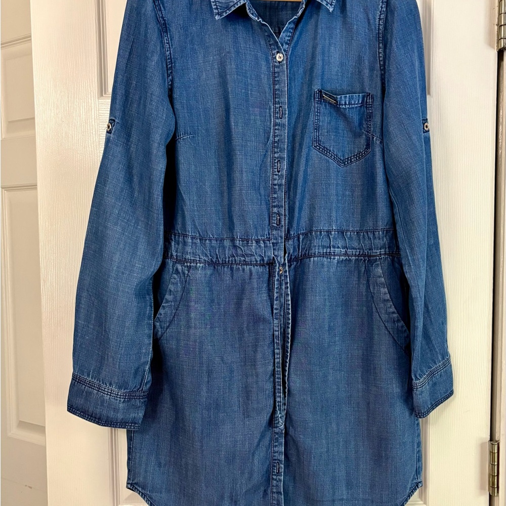Tommy Hilfiger Blue Denim Shirt Dress